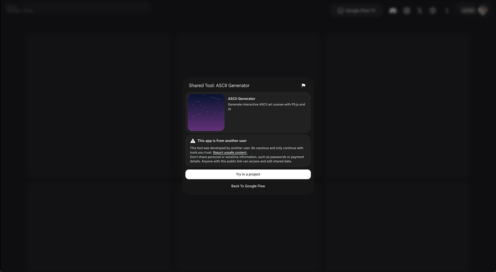 Select a Project